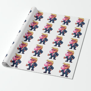 Papier Cadeau Fière Maga Trump Pixel Jour d'investiture du prési