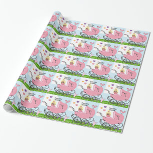 Papier Cadeau Fière nouvelle grand-mère - Petite fille
