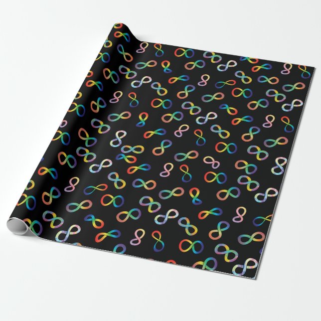 Papier Cadeau Fierté autistique Neurodiversité Acceptation (Déroulé)