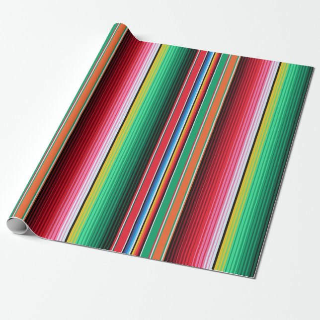 Papier Cadeau Fiesta couvrante mexicaine de Serape d'Espagnol (Déroulé)