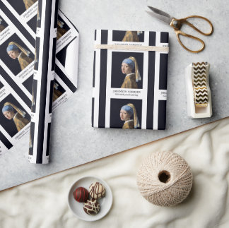 Papier Cadeau Fille au perle de Vermeer