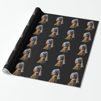 Papier Cadeau Fille avec une boucle d'oreille de perle