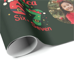 Papier Cadeau Fille Festive -Tren dy 6-7