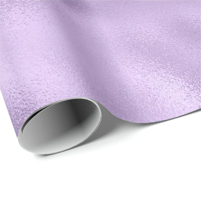 Papier Cadeau Fille Glam violet (Coin rond)