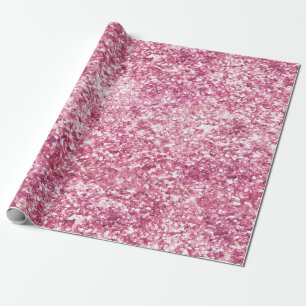 Papier Cadeau Fille Parties scintillant rose Confetti