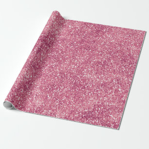 Papier Cadeau Fille Parties scintillant rose étincelle Glitz  