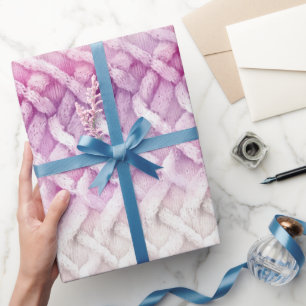 Papier Cadeau Fille rose chaud blanc Abstrait
