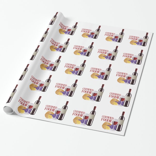 Papier Cadeau Fin gourmet certifié (Déroulé)