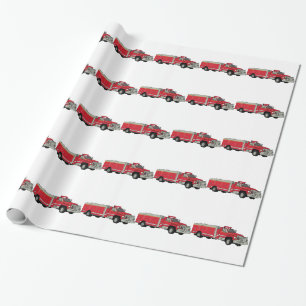 Papier Cadeau Firetruck