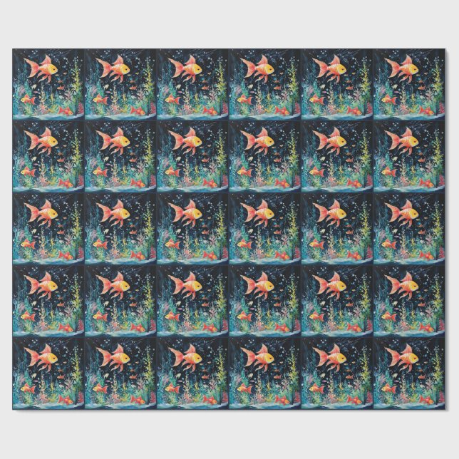 Papier Cadeau Fish Dreamland, perfection aquarium, (Plat)