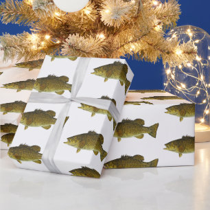 Papier Cadeau Fishing Smallmouth Bass Motif