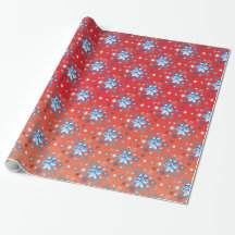Flacon de Noël rouge et bleu Abstrait