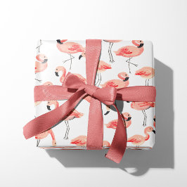 Papier Cadeau Flamant rose