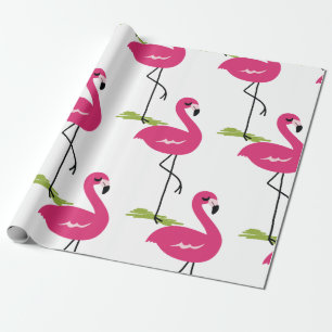 Papier Cadeau Flamant rose