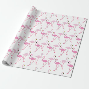 Papier Cadeau Flamant rose