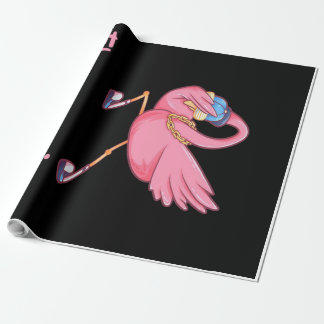 Papier Cadeau Flamant rose cool Flamazing Dabbing