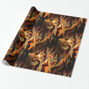 Papier Cadeau Flames dansantes.....