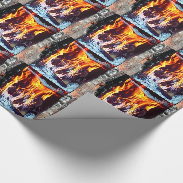 Papier Cadeau Flamme (Coin)