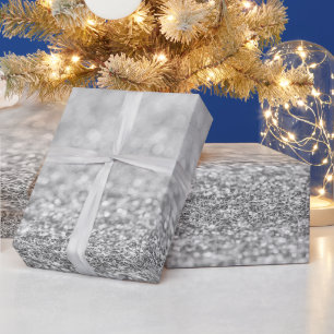 Papier Cadeau Flamme de parties scintillant de lumière noire et 