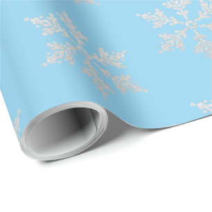 Papier Cadeau Flammes de neige magiques en hiver