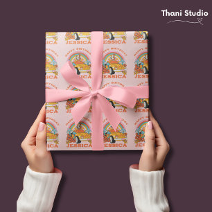 Papier Cadeau Flashback des années 80 Vintage Retro Anniversaire