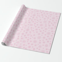 Papier Cadeau Flèche de neige rose