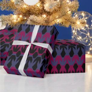 Papier Cadeau Flèche directionnelle dans une patte de marron et 