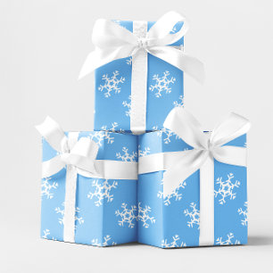 Papier Cadeau Flèches bleues et blanches