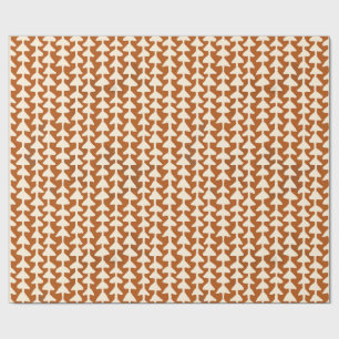 Papier Cadeau Flèches sur papier d'emballage en terre cuite