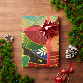 Papier Cadeau Fleur Abstraite