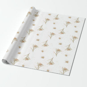 Papier Cadeau Fleur alpine Edelweiss