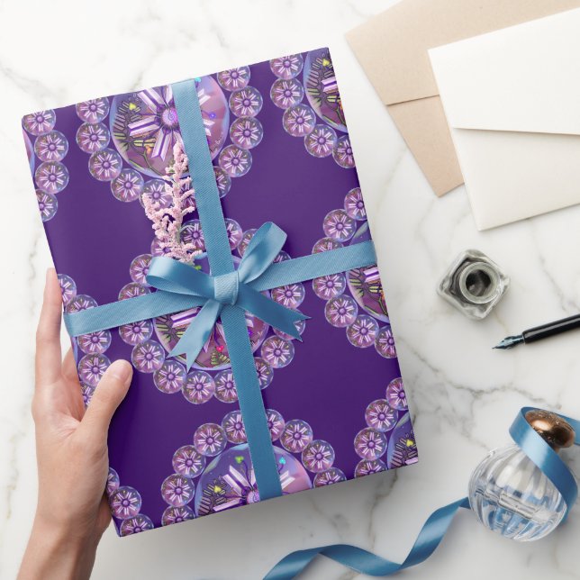 Papier Cadeau Fleur dans le papier d'enveloppement du désert (Cadeaux)