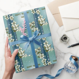 Papier Cadeau Fleur de cerisier à bulles