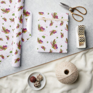 Papier Cadeau Fleur de jungle sauvage