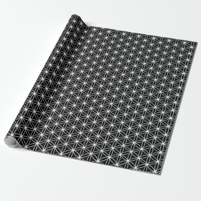 Papier Cadeau Fleur de la géométrie sacrée de la vie (Déroulé)
