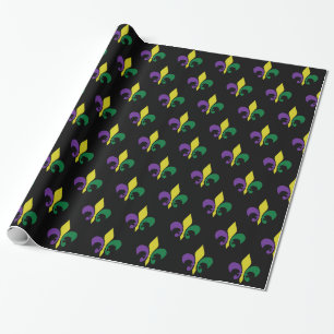 Papier Cadeau ~ Fleur De Lis de mardi gras