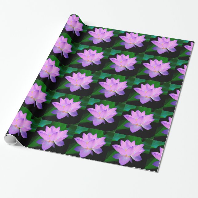 Papier Cadeau Fleur de Lotus (Déroulé)