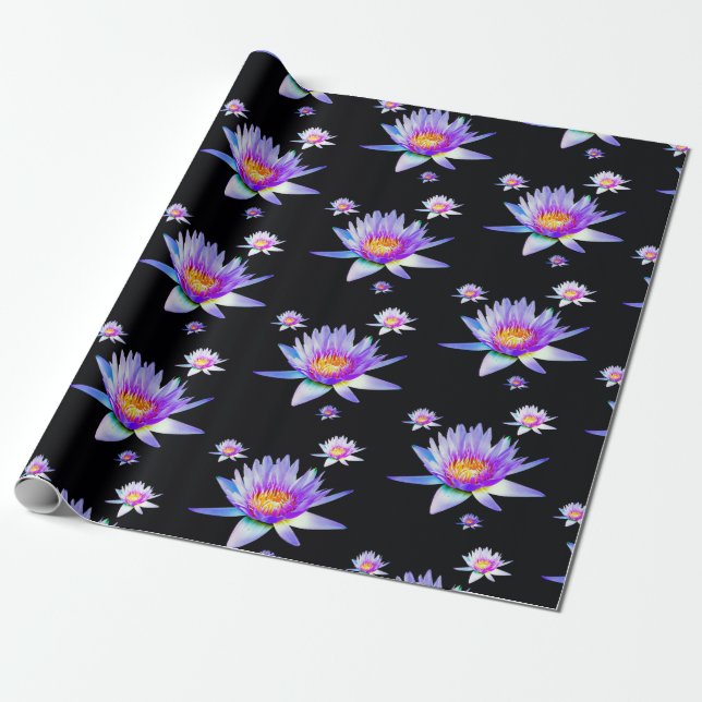 Papier Cadeau Fleur de Lotus (Déroulé)