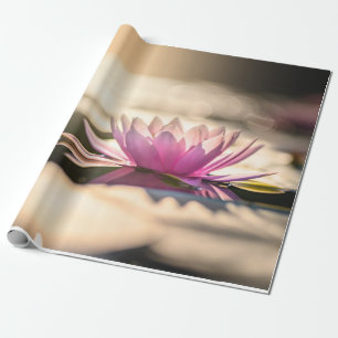 Papier Cadeau Fleur de Lotus, Lac, Zen
