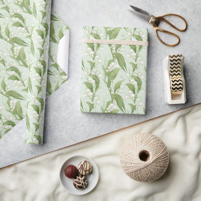 Papier Cadeau Fleur de mai Floral Printanier (Artisanat)