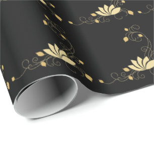 Papier Cadeau Fleur de minuit