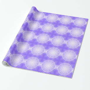 Papier Cadeau Fleur de Vie / Blume des Lebens - transpa blanc.