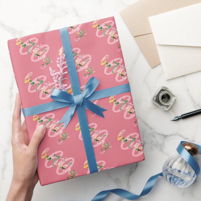 Papier Cadeau Fleur d'été Personnalisé (Cadeaux)