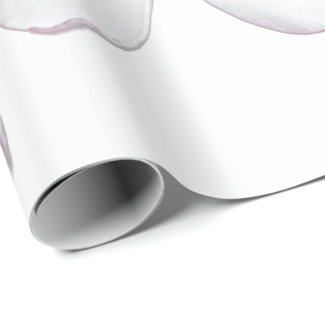 Papier Cadeau Fleur Frangipani (Plumeria)  (Coin rond)