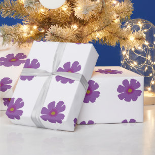 Papier Cadeau Fleur pourpre