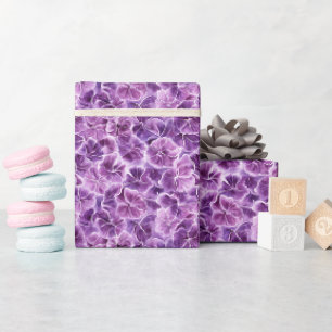 Papier Cadeau Fleur Pourpre
