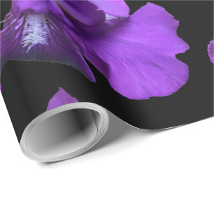 Papier Cadeau Fleur pourpre d'iris