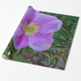 Papier Cadeau Fleur rose souple
