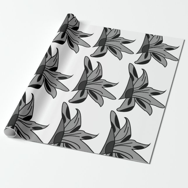 Papier Cadeau Fleur sauvage Fleur Floral (Déroulé)
