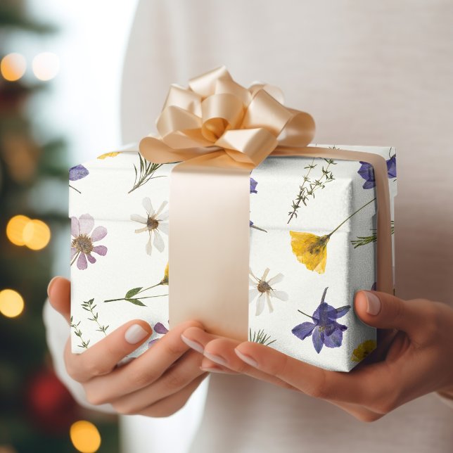 Papier cadeau Fleur sauvage Floral Garden Party (Créateur téléchargé)